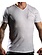 TapouT TapouT White Line Stitches Katoenen V-hals T-Shirt Wit