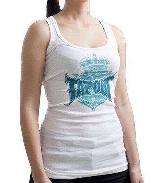 TapouT Dames Roxanne Crown Tank Top Wit