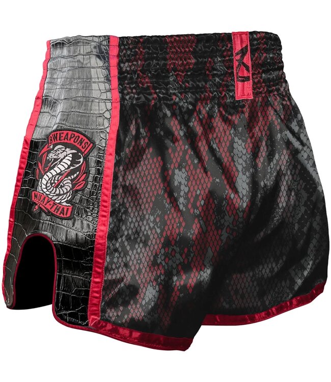 8 WEAPONS Muay Thai Shorts Snake Red