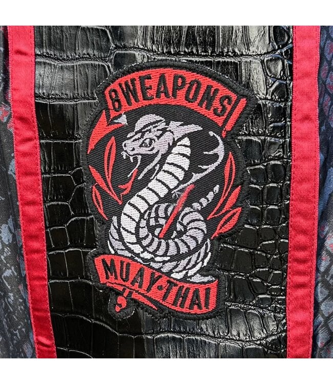 8 WEAPONS Muay Thai Shorts Snake Red