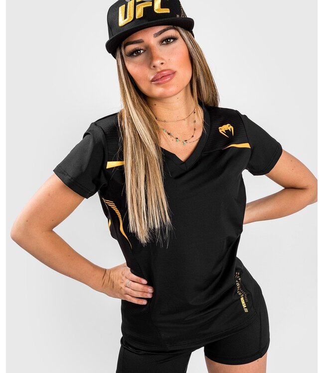 Venum Venum Tempest 2.0 Damen Dry Tech T-Shirt Schwarz Gold