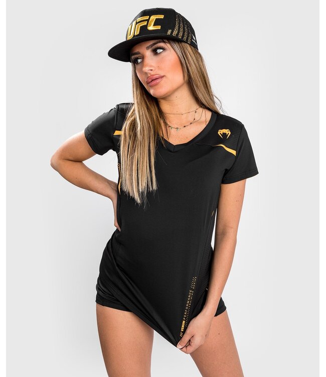 Venum Venum Tempest 2.0 Dry Tech T-shirt Dames Zwart Goud