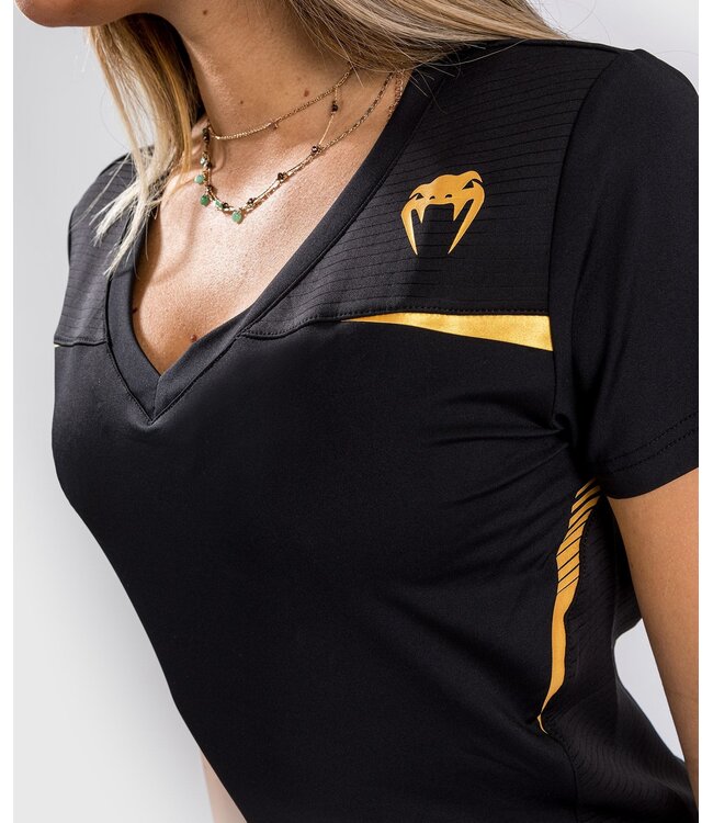 Venum Venum Tempest 2.0 Dry Tech T-shirt Dames Zwart Goud