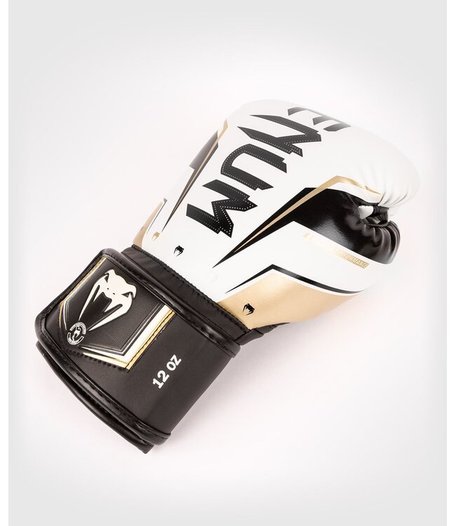 Venum Elite Evo Kickboks Bokshandschoenen Wit Goud