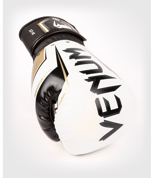Venum Elite Evo Kickboxing Boxhandschuhe Weiß Gold