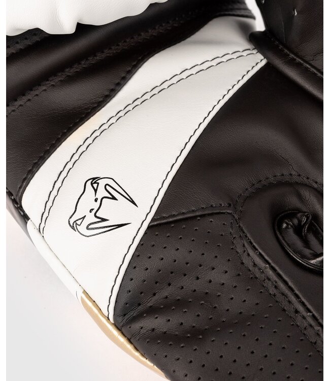 Venum Elite Evo Kickboxing Gloves White Gold
