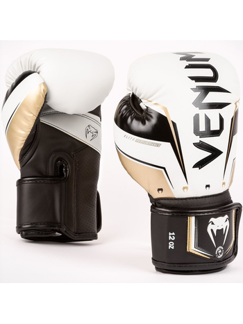Venum Venum Elite Evo Kickboxing Gloves White Gold