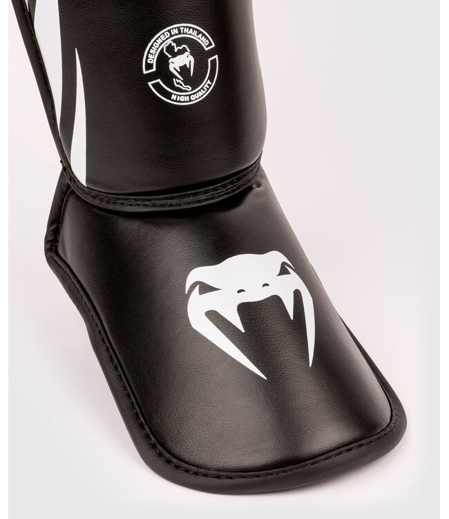 Venum Challenger Kids Shin Guards Black White