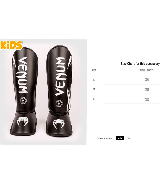 Venum Challenger Kids Scheenbeschermers Zwart Zwart