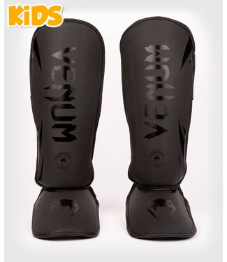 Venum Venum Challenger Kids Shin Guards Black Black