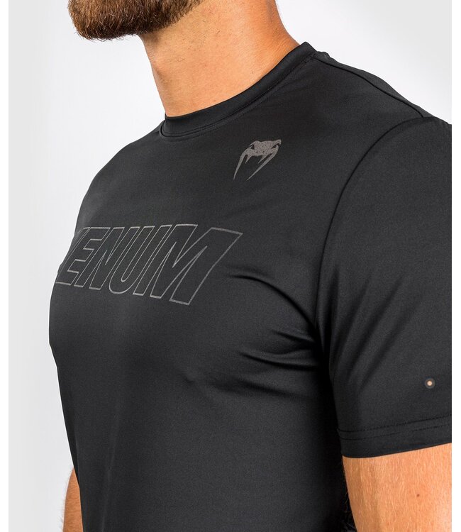Venum Classic Evo Dry Tech T-shirt Zwart Zwart Reflecterend