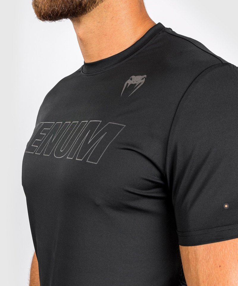 Venum Venum Classic Evo Dry Tech T-shirt Zwart Zwart Reflecterend