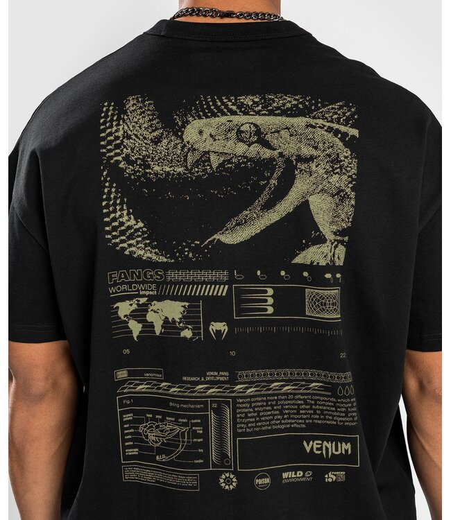 Venum Fangs T-Shirt Übergroße Passform Schwarz