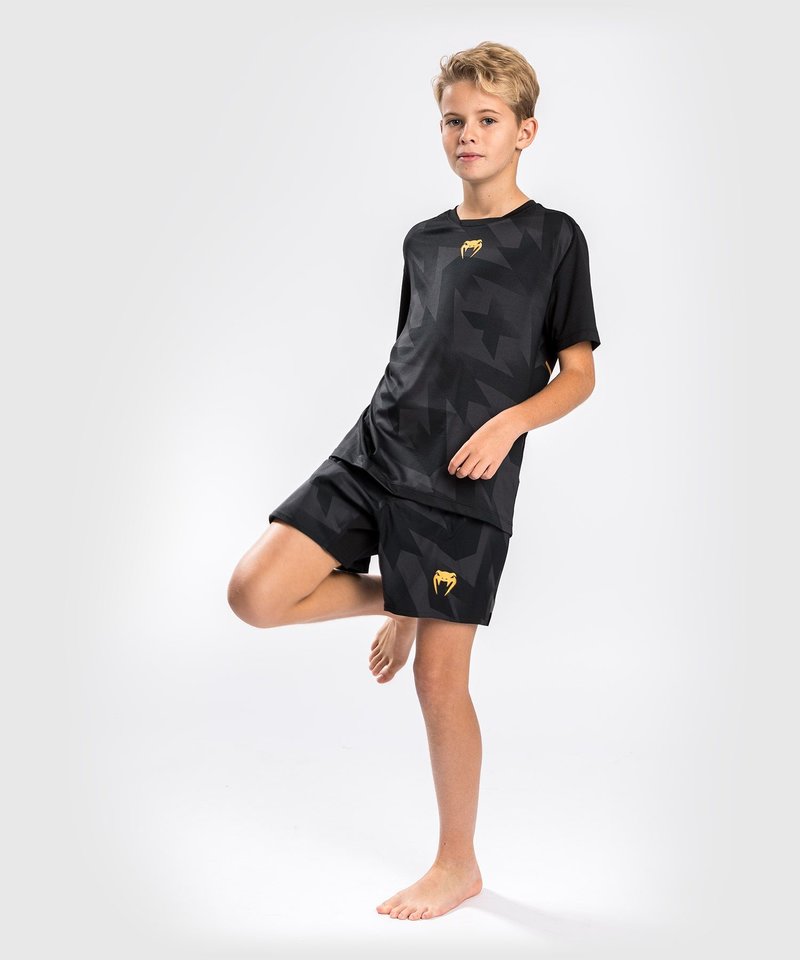 Venum Venum Razor Dry Tech T-shirt Kinderen Zwart Goud