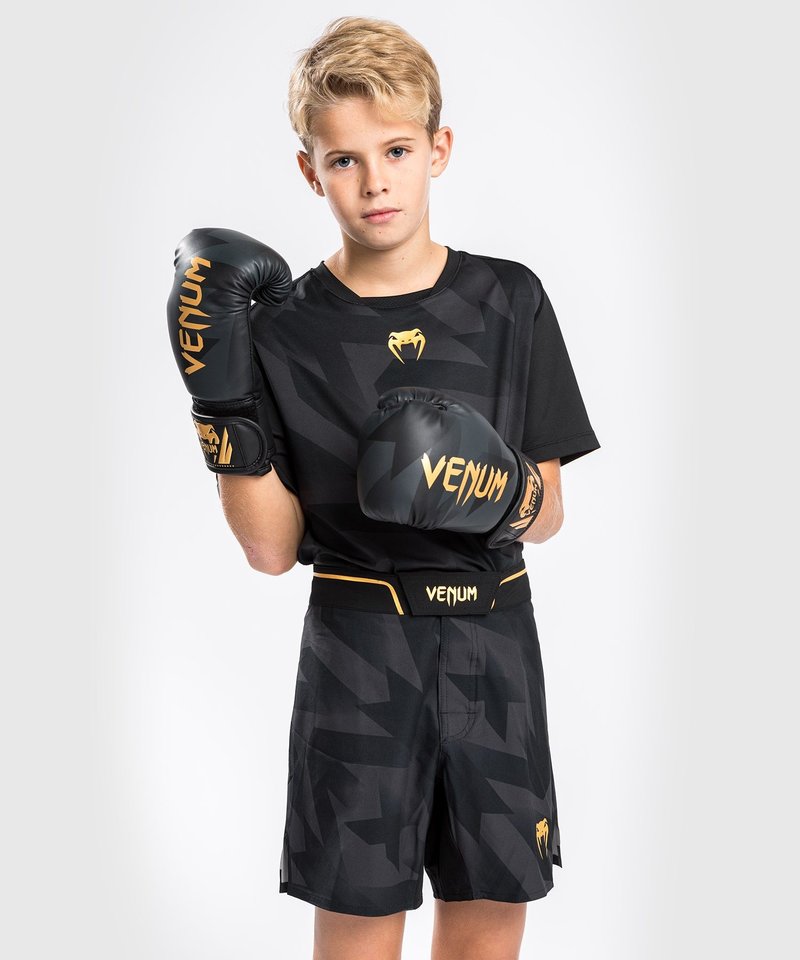 Venum Venum Razor Fightshorts Kinder Schwarz Gold