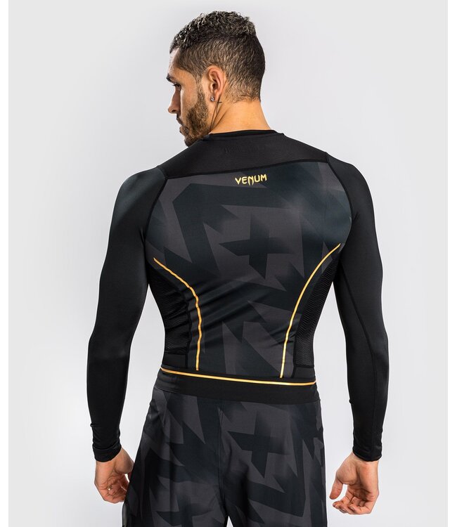 Venum Razor Rash Guard Lange Mouwen Zwart Goud