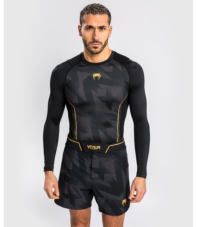 Venum Venum Razor Rash Guard Langarm Schwarz Gold