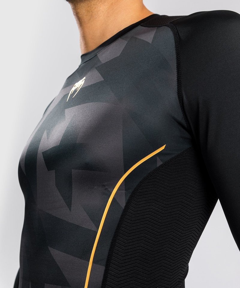 Venum Venum Razor Rash Guard Langarm Schwarz Gold