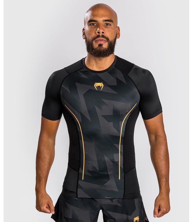 Venum Venum Razor Rash Guard Korte Mouwen Zwart Goud