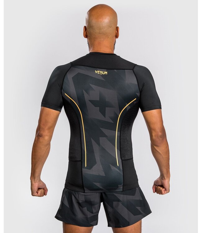 Venum Razor Rash Guard Korte Mouwen Zwart Goud
