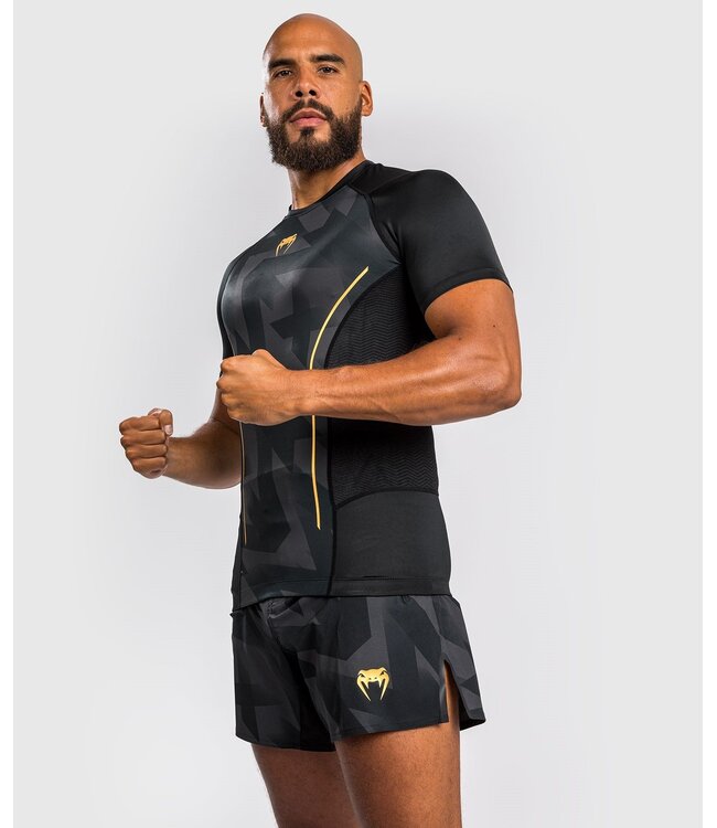 Venum Venum Razor Rash Guard Korte Mouwen Zwart Goud