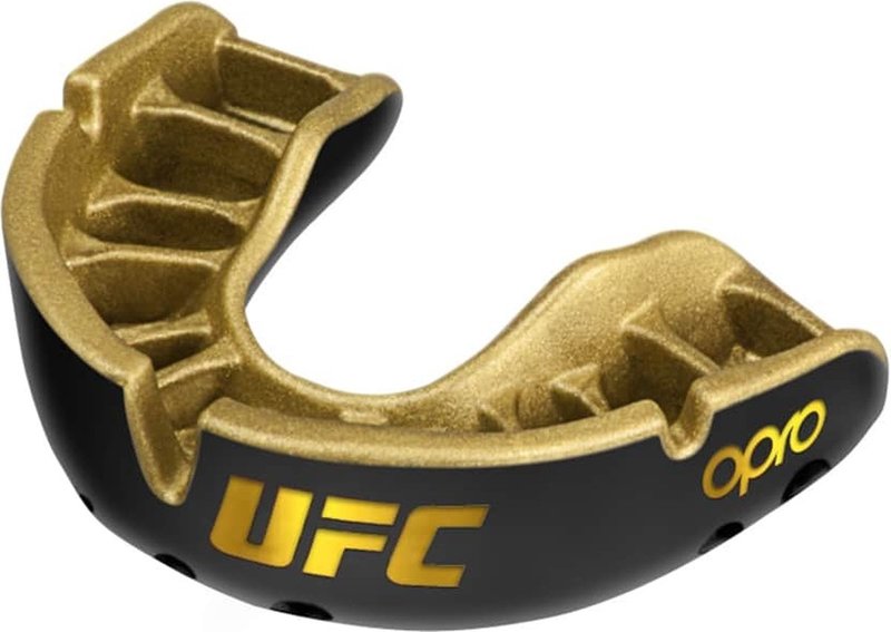 UFC OPRO Mundschutz Gold Level UFC Senior Schwarz Gold