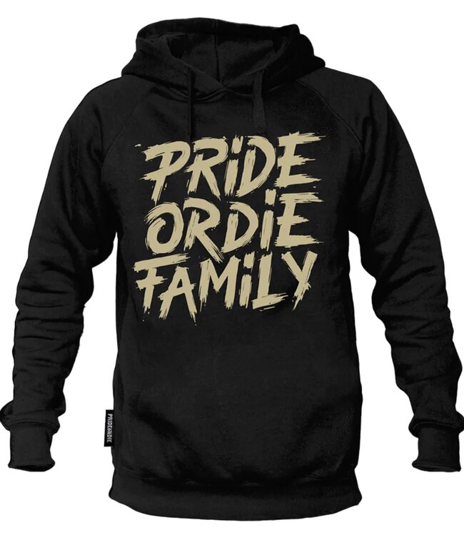 PRiDE or DiE Hoody Sweater FAMILY V.2 Black