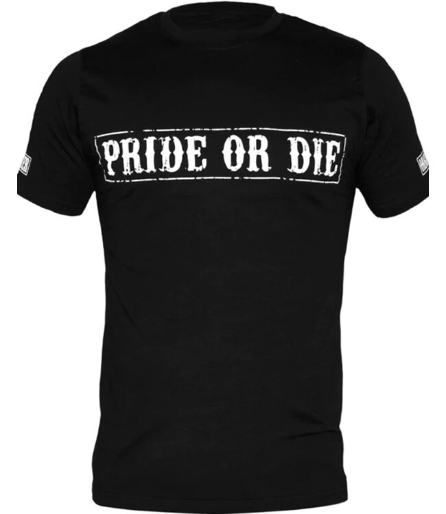 PRiDEorDiE FIGHT CLUB T Shirt Zwart