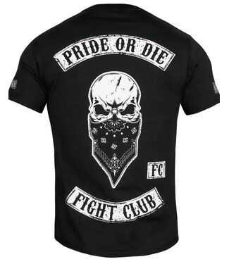PRiDEorDiE PRiDEorDiE FIGHT CLUB T Shirt Zwart