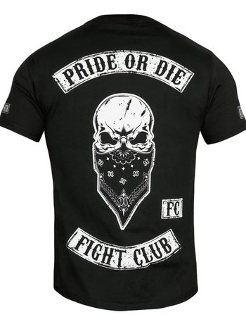 Pride or Die PRiDEorDiE FIGHT CLUB T Shirt Black