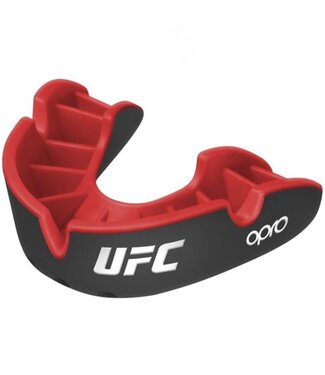 OPRO UFC Zilver Mondbeschermer Zwart Rood Jeugd tot 10 jaar