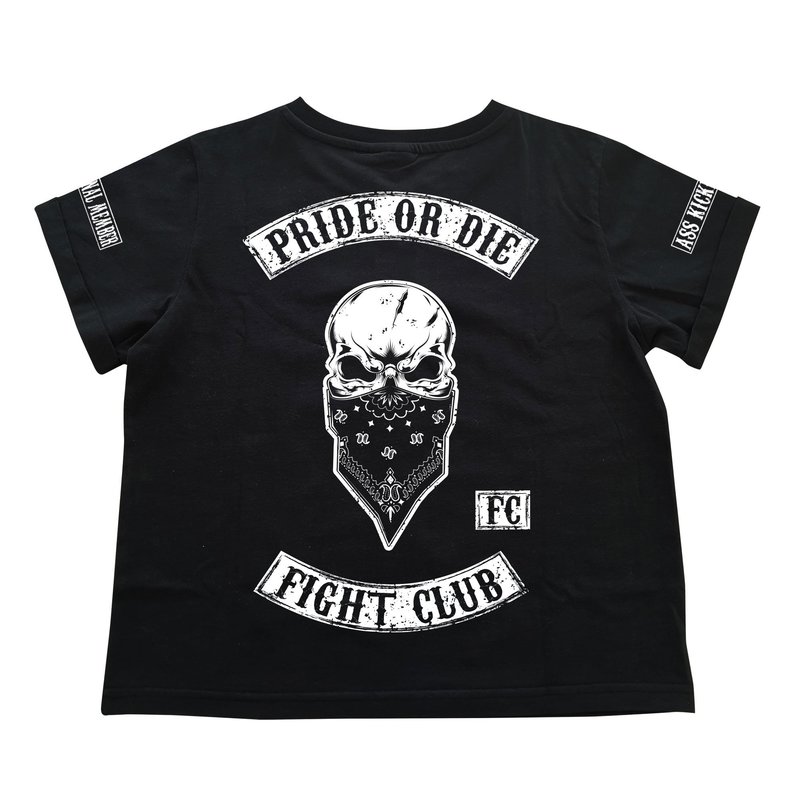 Pride or Die PRiDE or DiE Women Fight Club T-Shirt Zwart