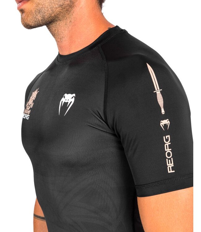 Venum Reorg Rash Guard Short Sleeves Black