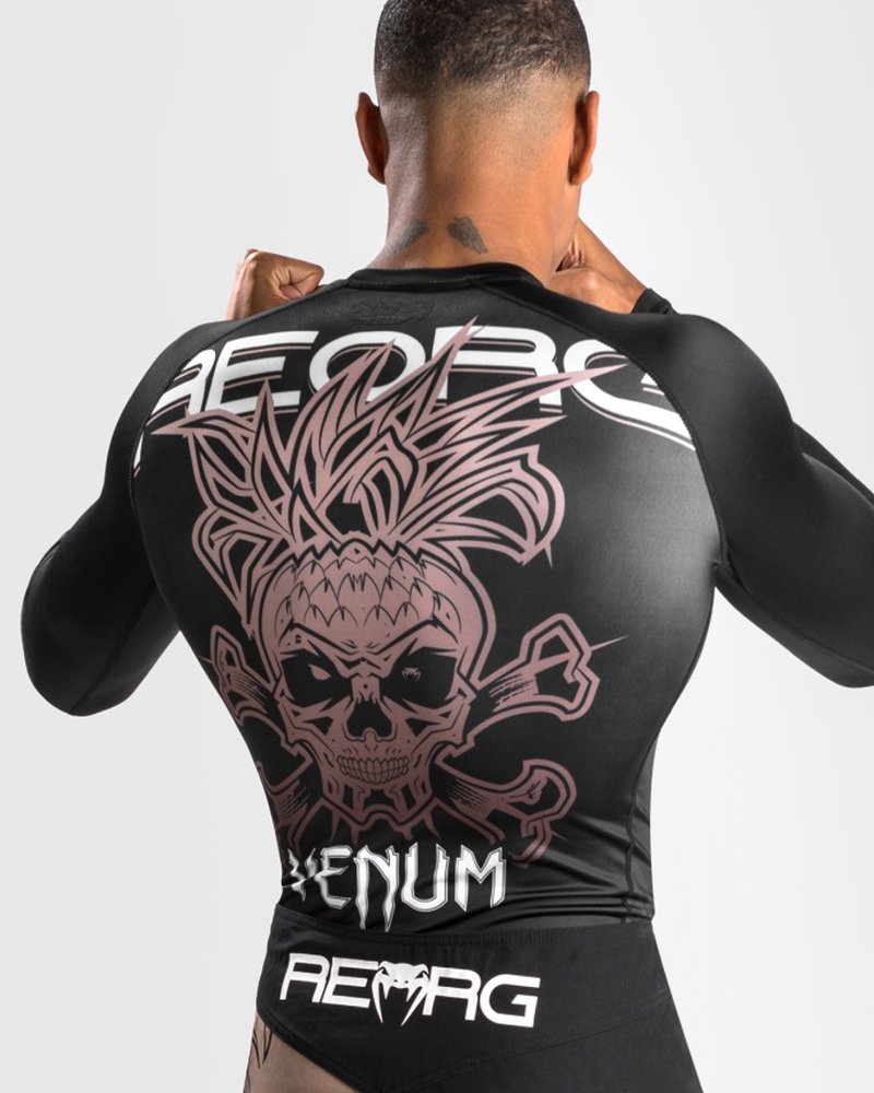 Venum Reorg Rash Guard Long Sleeves Black - FIGHTWEAR SHOP EUROPE