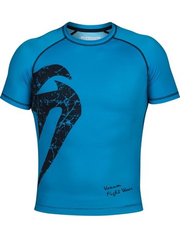 Venum Venum Original Giant Rash Guard K/A Cyan Schwarz