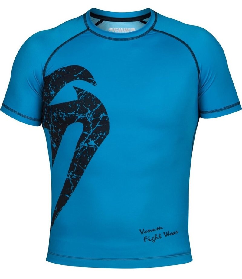 Venum Venum Original Giant Rash Guard K/A Cyan Schwarz