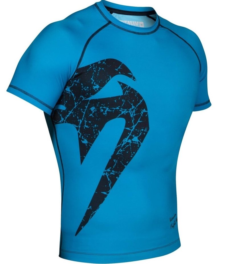 Venum Venum Original Giant Rash Guard K/A Cyan Schwarz