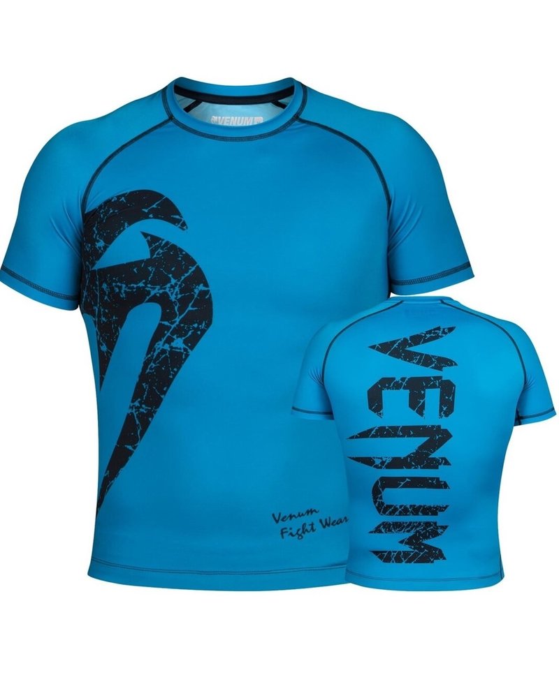 Venum Venum Original Giant Rash Guard K/A Cyan Schwarz