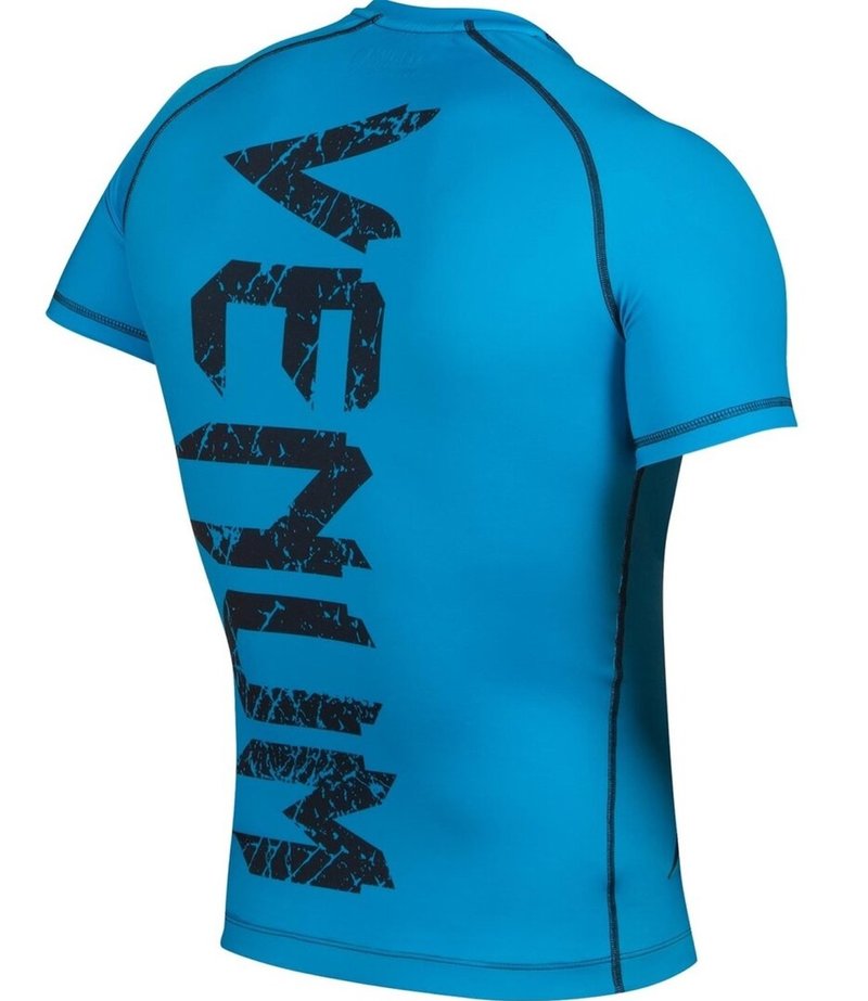 Venum Venum Original Giant Rash Guard S/S Cyan Black