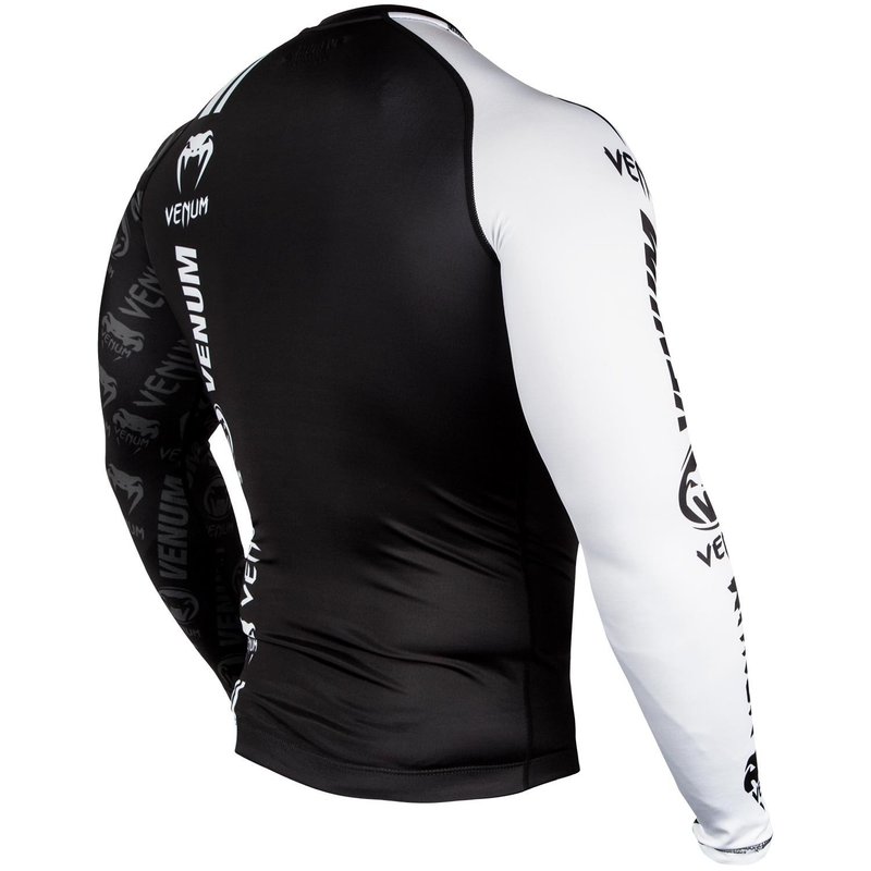 Venum Venum Logos Rash Guards L/S Zwart Wit