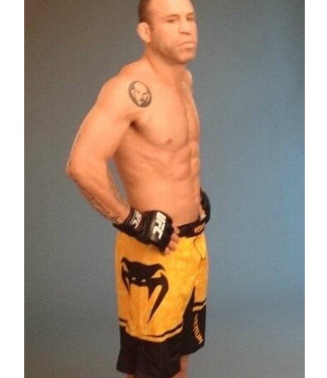 Venum Fightshort Wanderlei Silva Geel Zwart