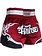 Fluory Fluory Muay Thai Short Kickboxing Short Tribal Wine Red