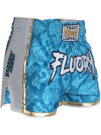 Fluory Fluory Muay Thai Shorts Kickboxing Blue MTSF64