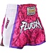 Fluory Muay Thai Kickboxing Shorts Roze Rood MTSF64