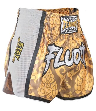 Fluory Fluory Muay Thai Kickboxing Shorts Geel MTSF64