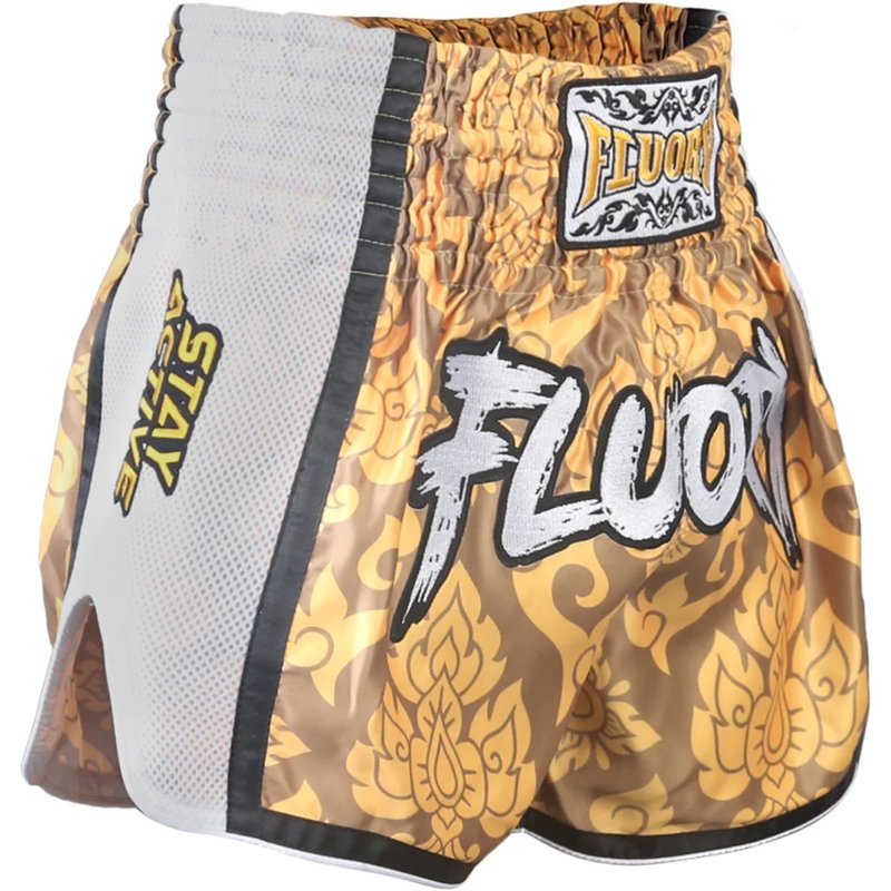 Fluory Fluory Muay Thai Shorts Kickboxing Yellow MTSF64