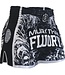 Fluory Sak Yant Tiger Muay Thai Kickboxen Shorts Schwarz MTSF66