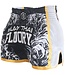 Fluory Sak Yant Tiger Muay Thai Shorts Schwarz Gold MTSF66