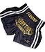 Fluory Sak Yant Tiger Muay Thai Shorts Grau Gold MTSF98
