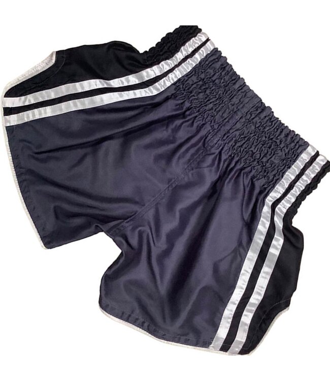 Fluory Sak Yant Tiger Muay Thai Shorts Grau Gold MTSF98